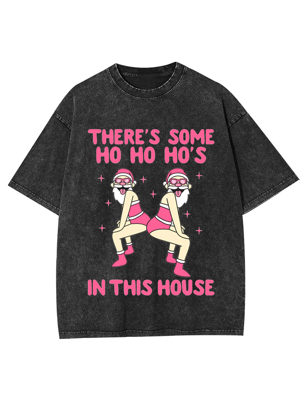 Ho Ho Hos In the House Washed Tshirt