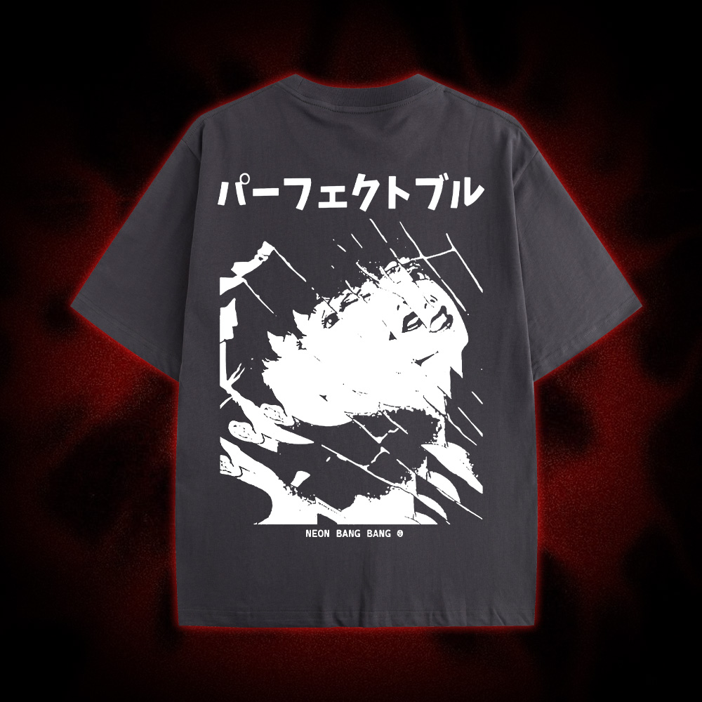 Fractured Reflections Double Sided Print Washed Tshirt