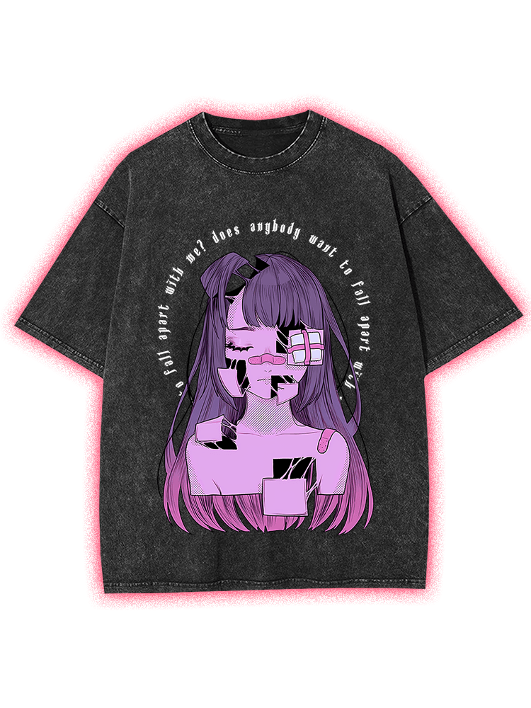 FRAGMENTED EMOTIONS WASHED TSHIRT