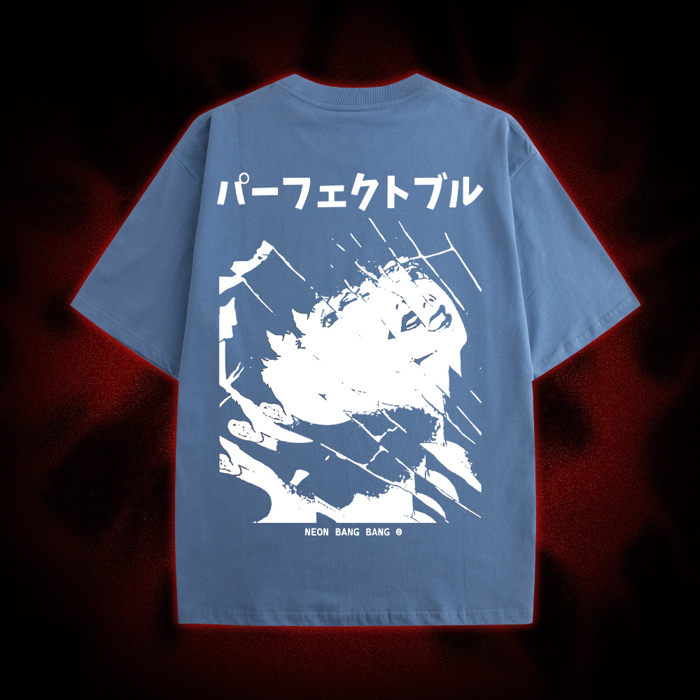 Fractured Reflections Double Sided Print Washed Tshirt