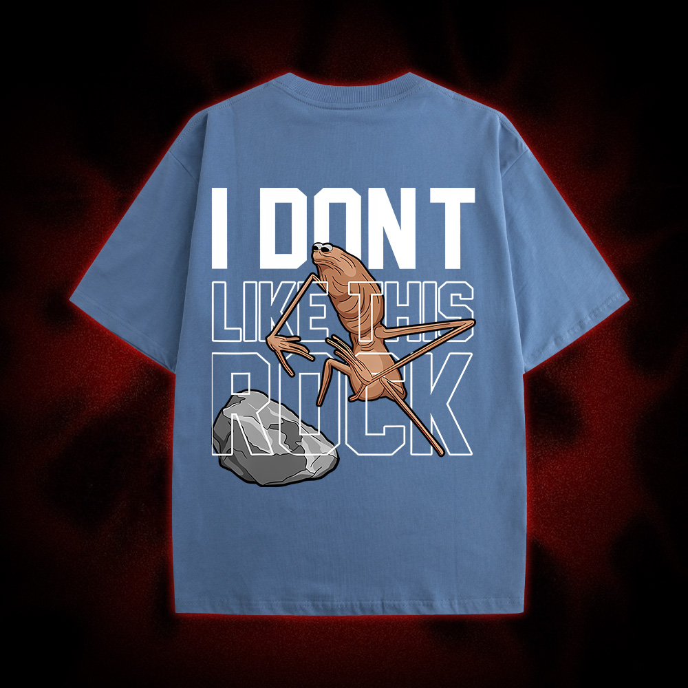 I Don't Like This Rock Double Sided Print Washed Tshirt