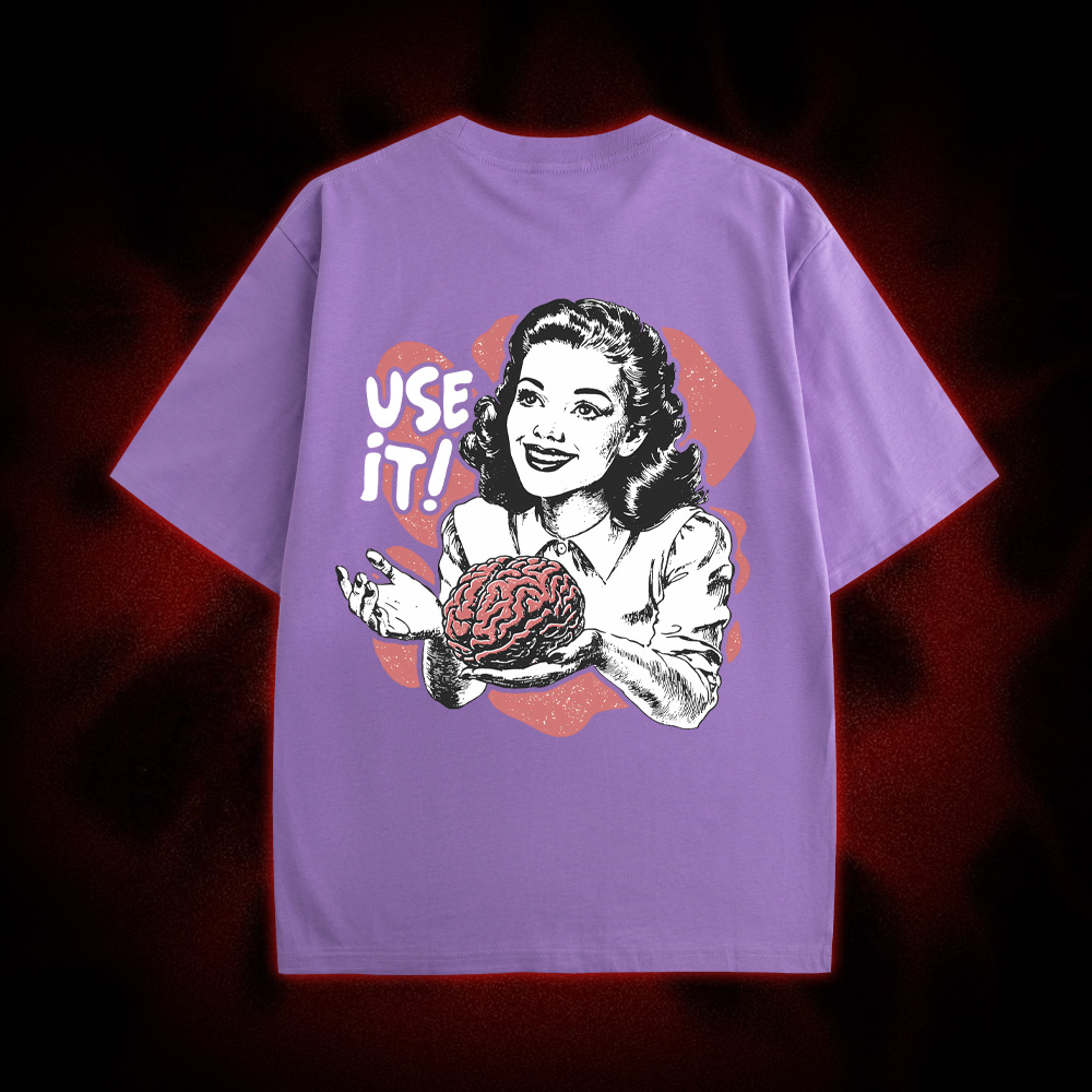 Use It! Double Sided Print Washed Tshirt