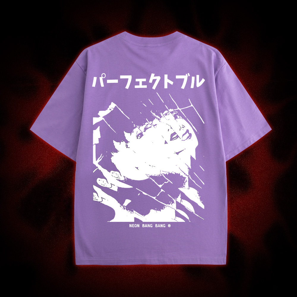 Fractured Reflections Double Sided Print Washed Tshirt