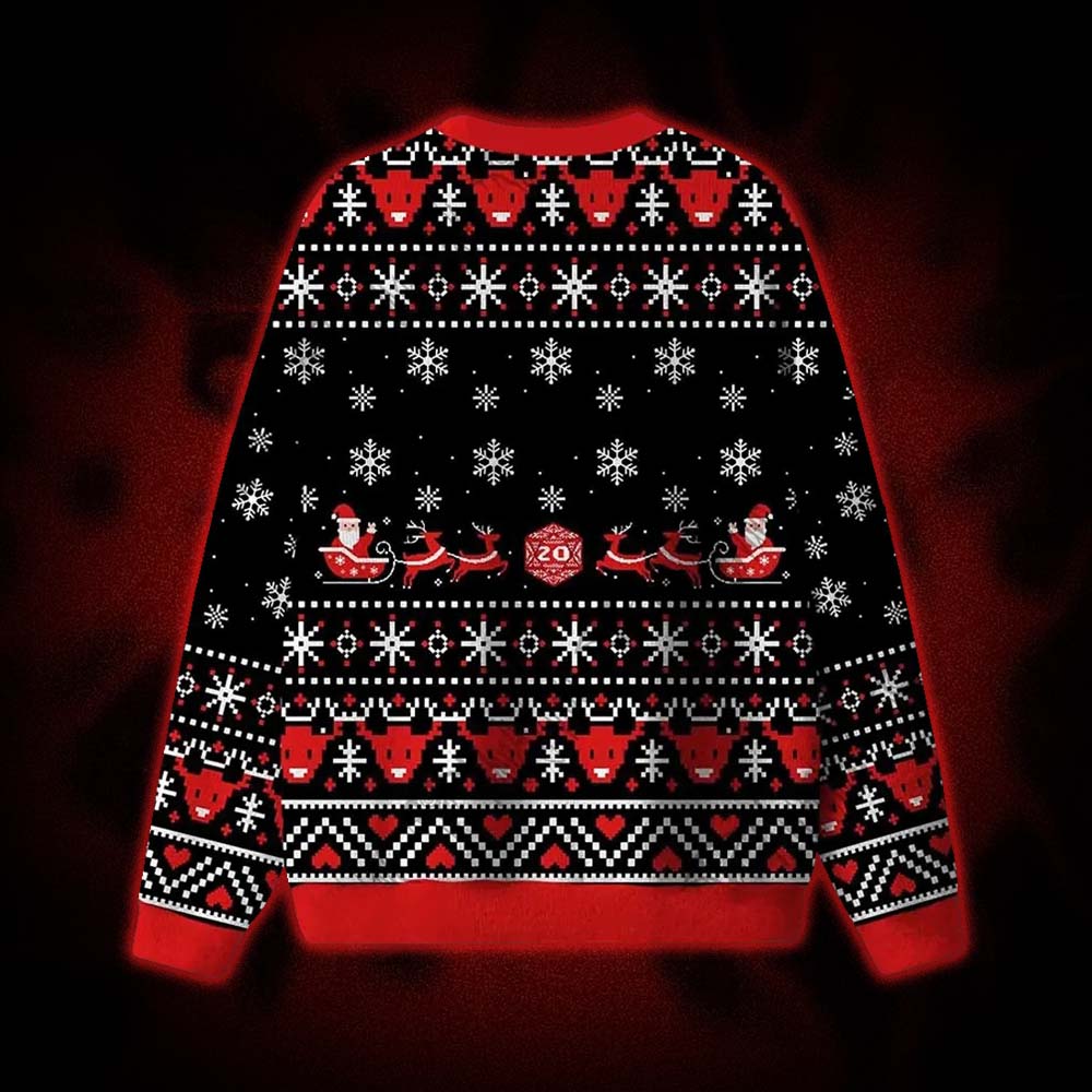 Rolling up Some Crit-mas Spirit Ugly Sweatshirts