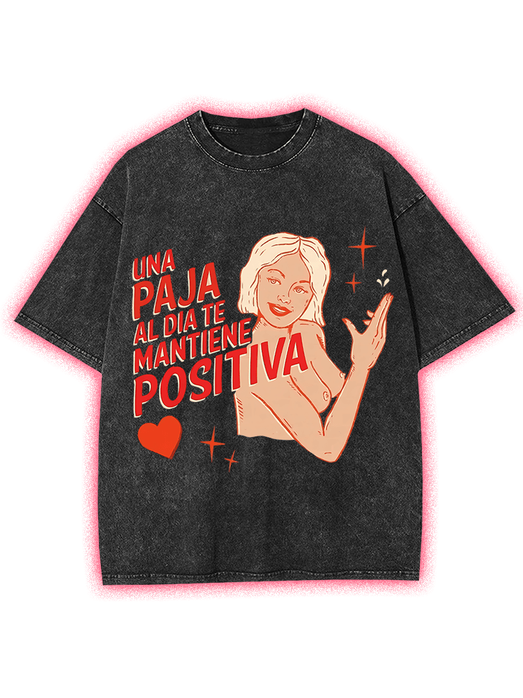 Daily Jerk, Daily Joy Y2K Washed Tee
