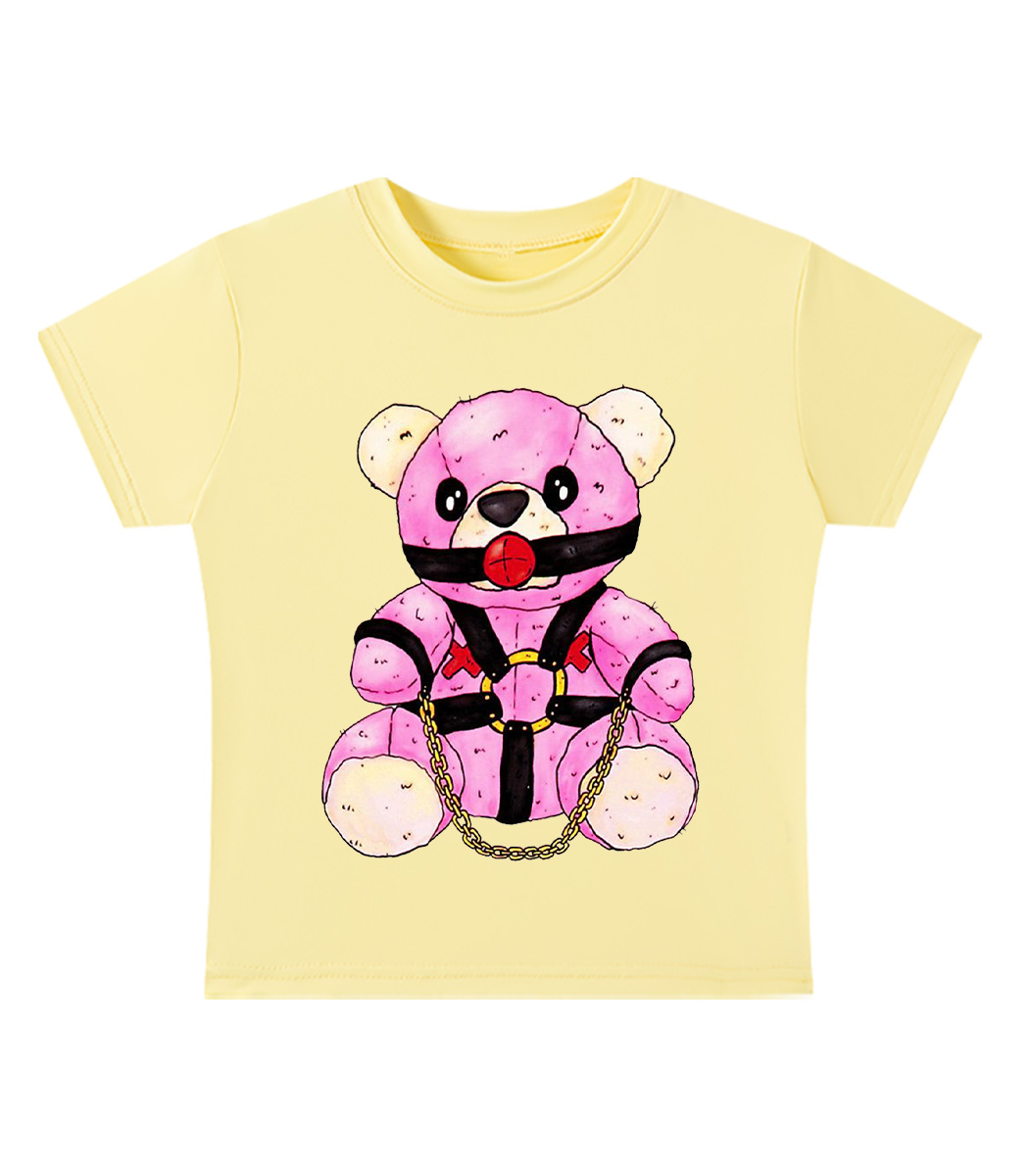 Bondage Bear Y2K Baby Tee