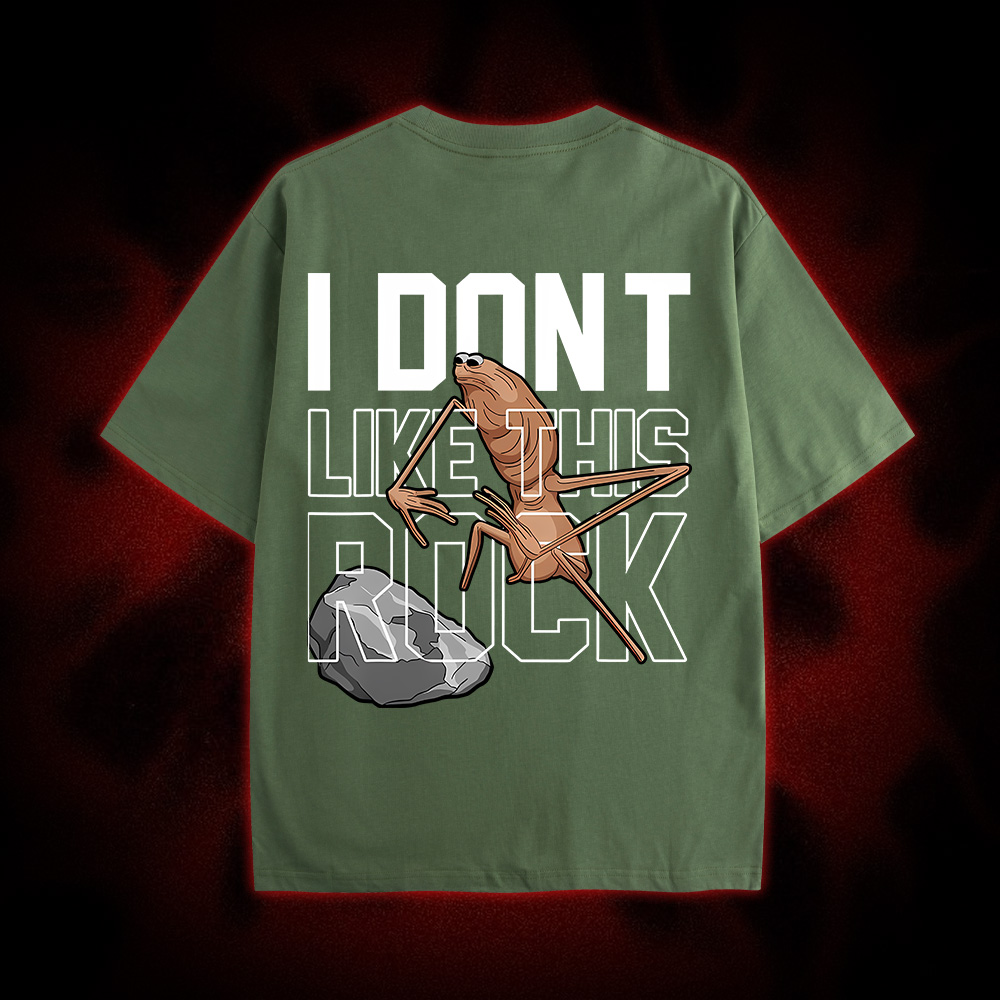 I Don't Like This Rock Double Sided Print Washed Tshirt