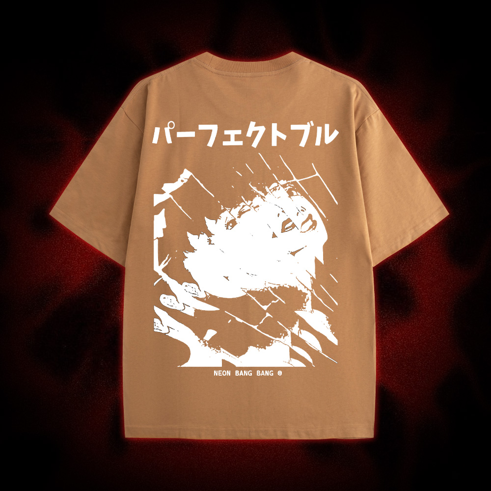 Fractured Reflections Double Sided Print Washed Tshirt