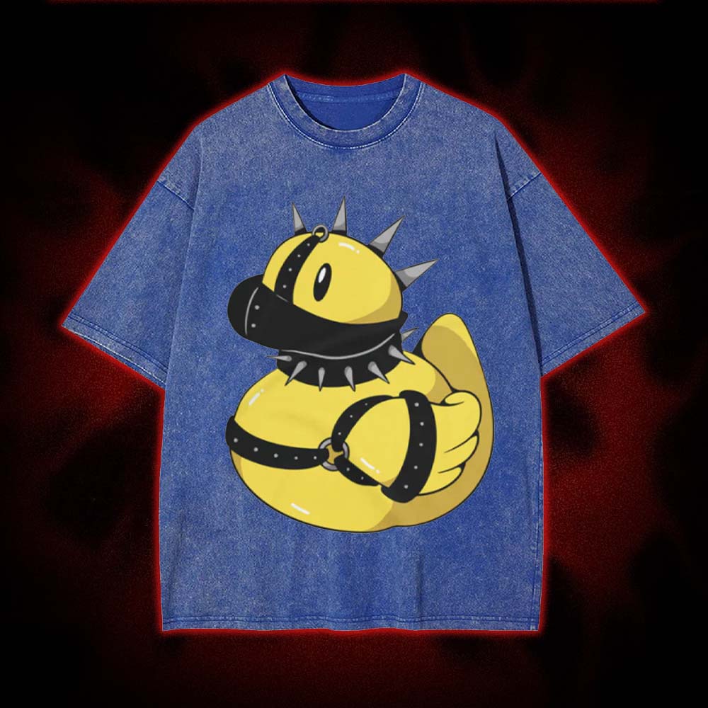 Spiked Bondage Duck Washed Tshirt