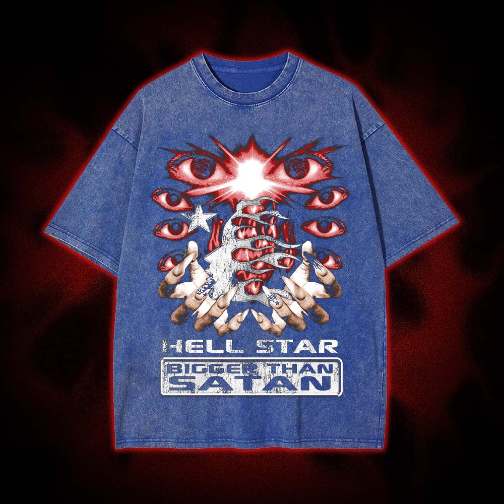 Hellstar: Bigger Than Satan Washed Tshirt