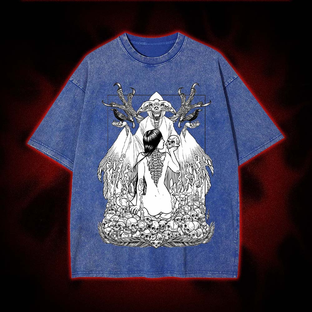 Death's Embrace Washed Tshirt