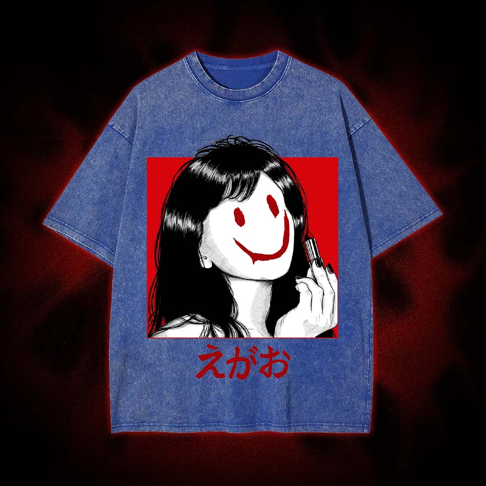 Cracked Smile Washed Tshirt