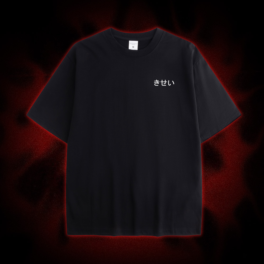 Flesh Blossom Double Sided Print Washed Tshirt