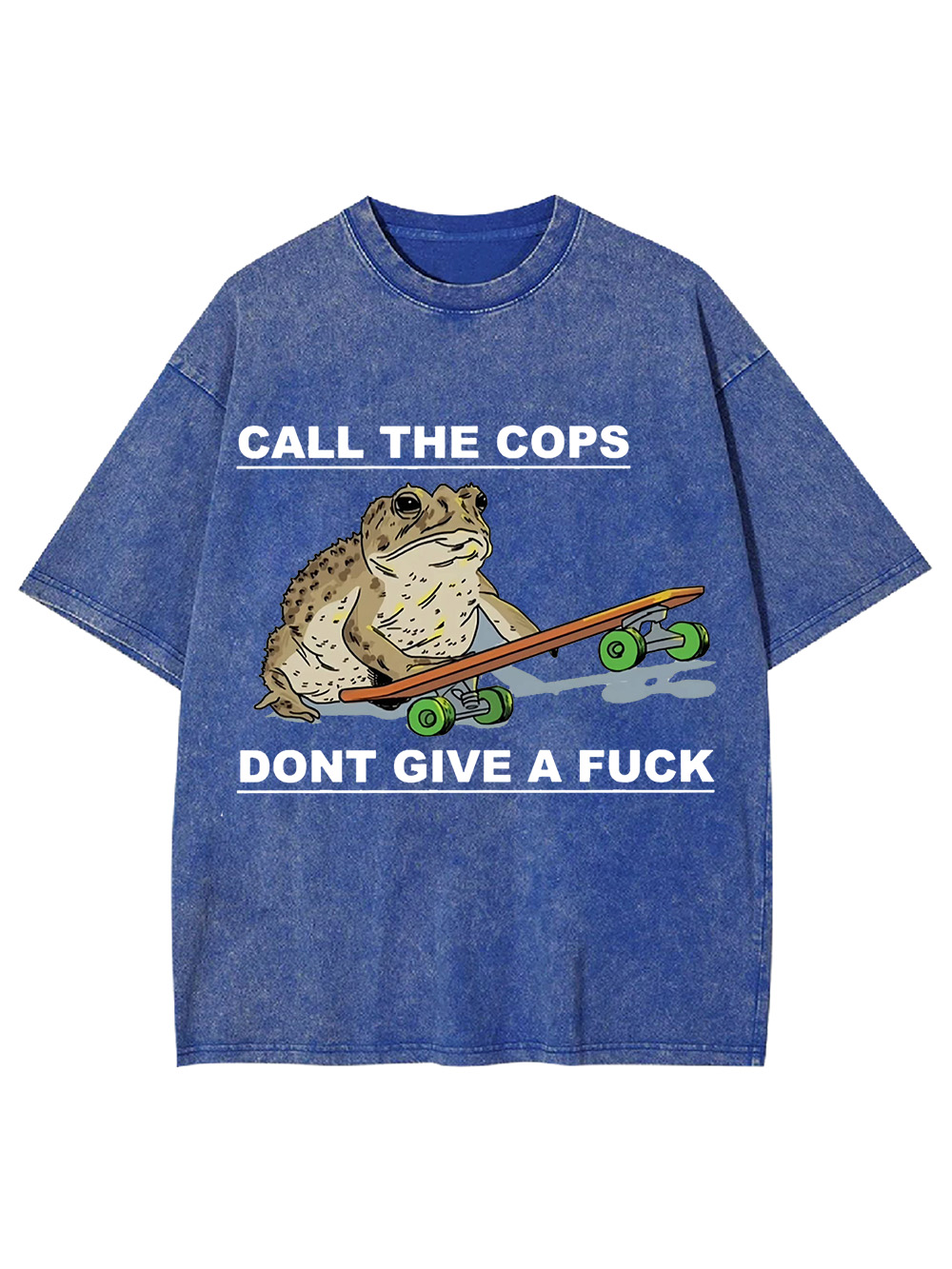 Call The Cops Don't Give A F*ck Washed Tshirt