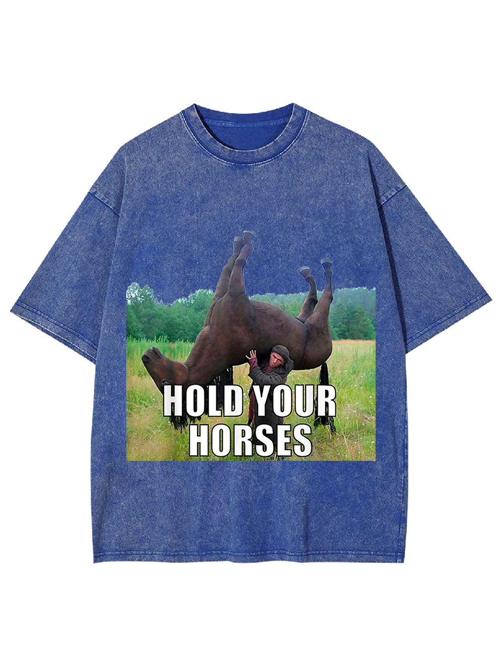 Hold Your Horses Washed Tshirt