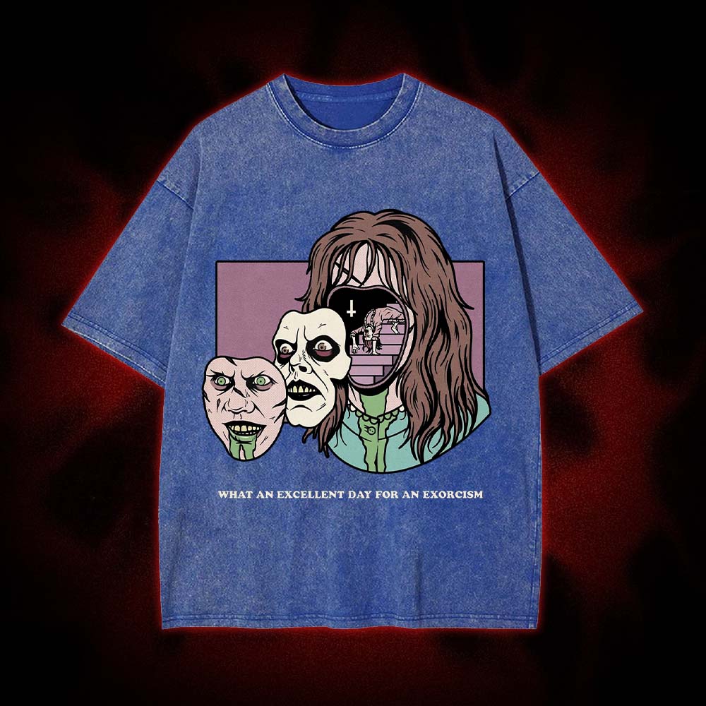 What an Excellent Day for an Exorcism Washed Tshirt