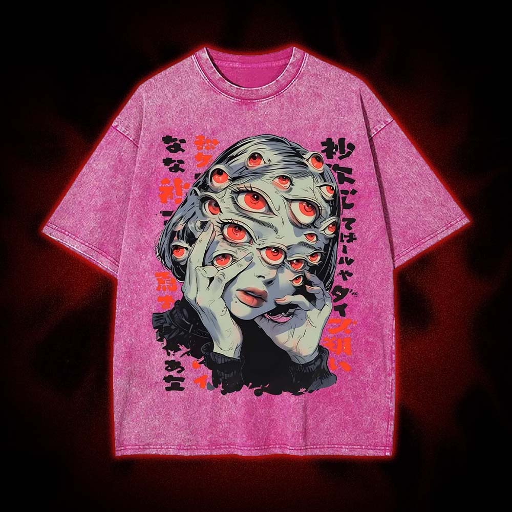 Thousand Eyes Gaze Washed Tshirt