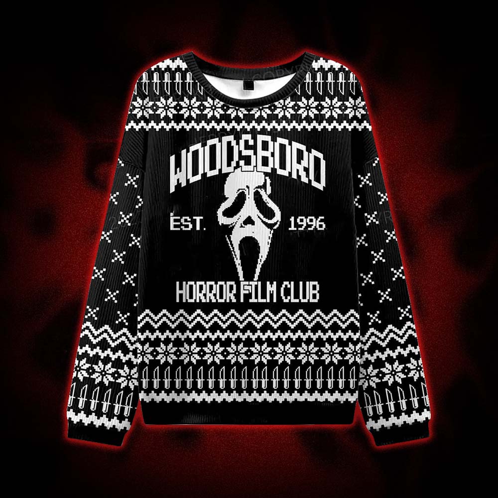 Halloween Black Horror Club Ugly Sweatshirts