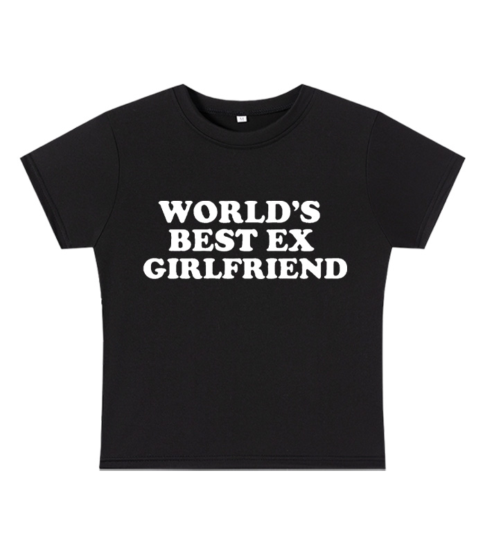 World's Best Ex Girlfriend Y2K Baby Tee