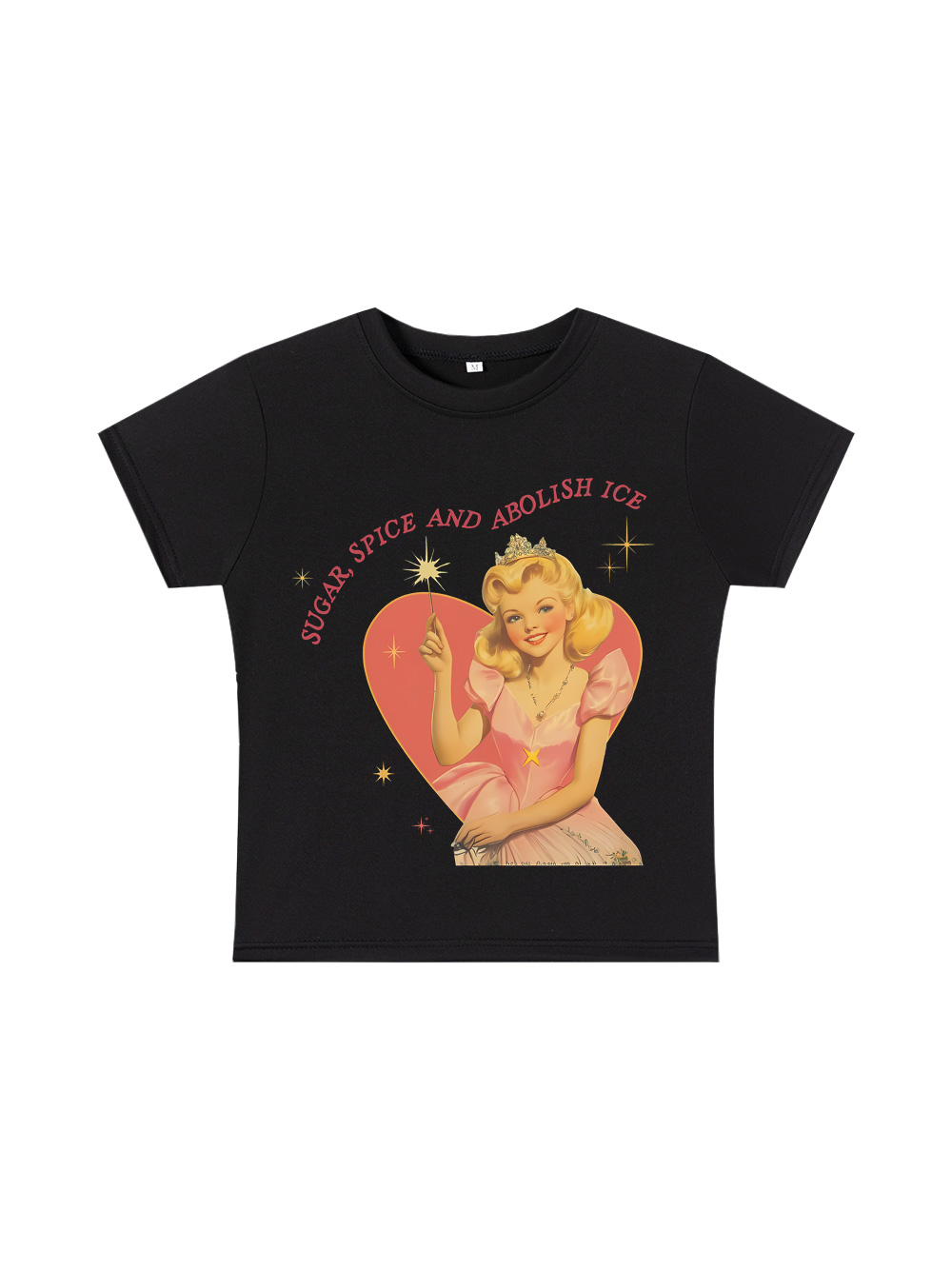 Suger, Spice And Abolish Ice Y2K Baby Tee