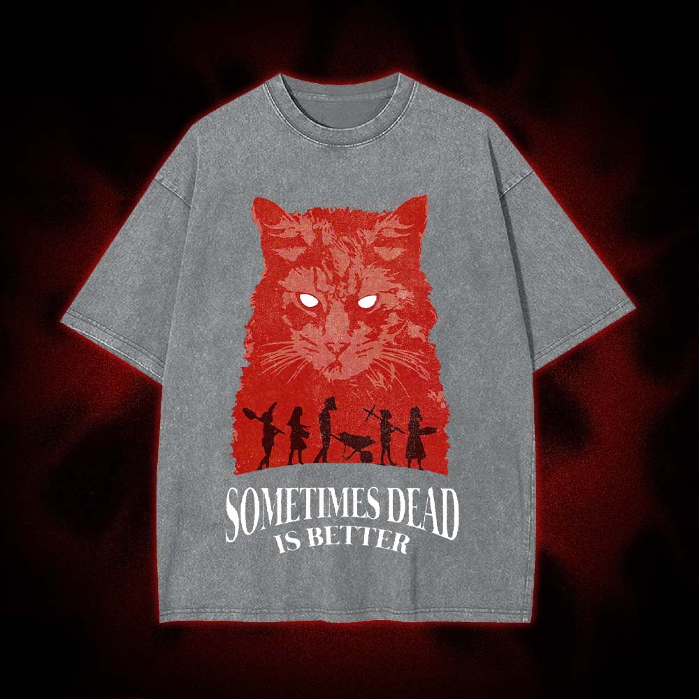 Dead Cat Wisdom Washed Tshirt