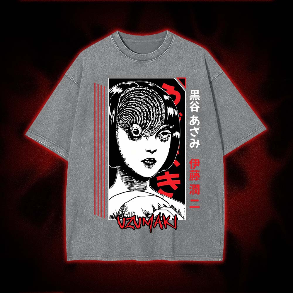 Uzumaki Gaze Washed Tshirt