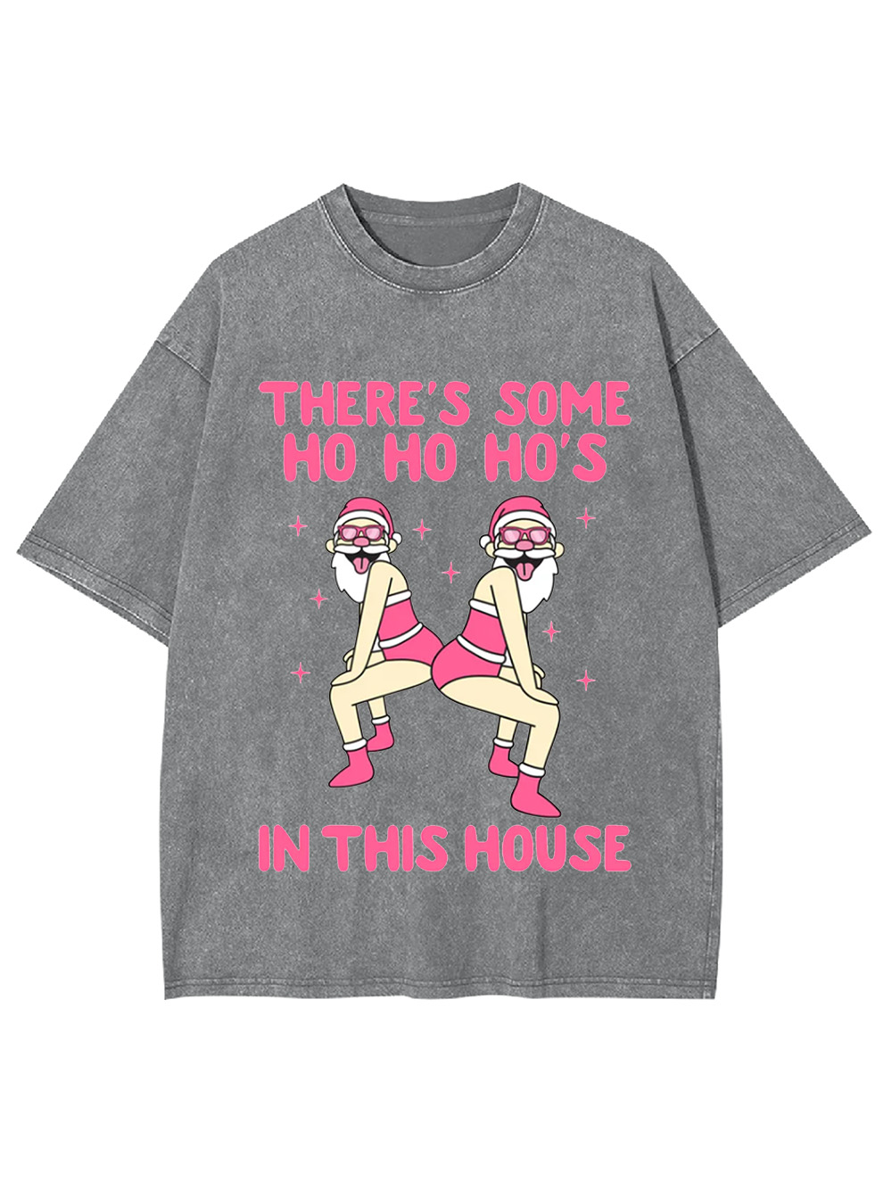 Ho Ho Hos In the House Washed Tshirt