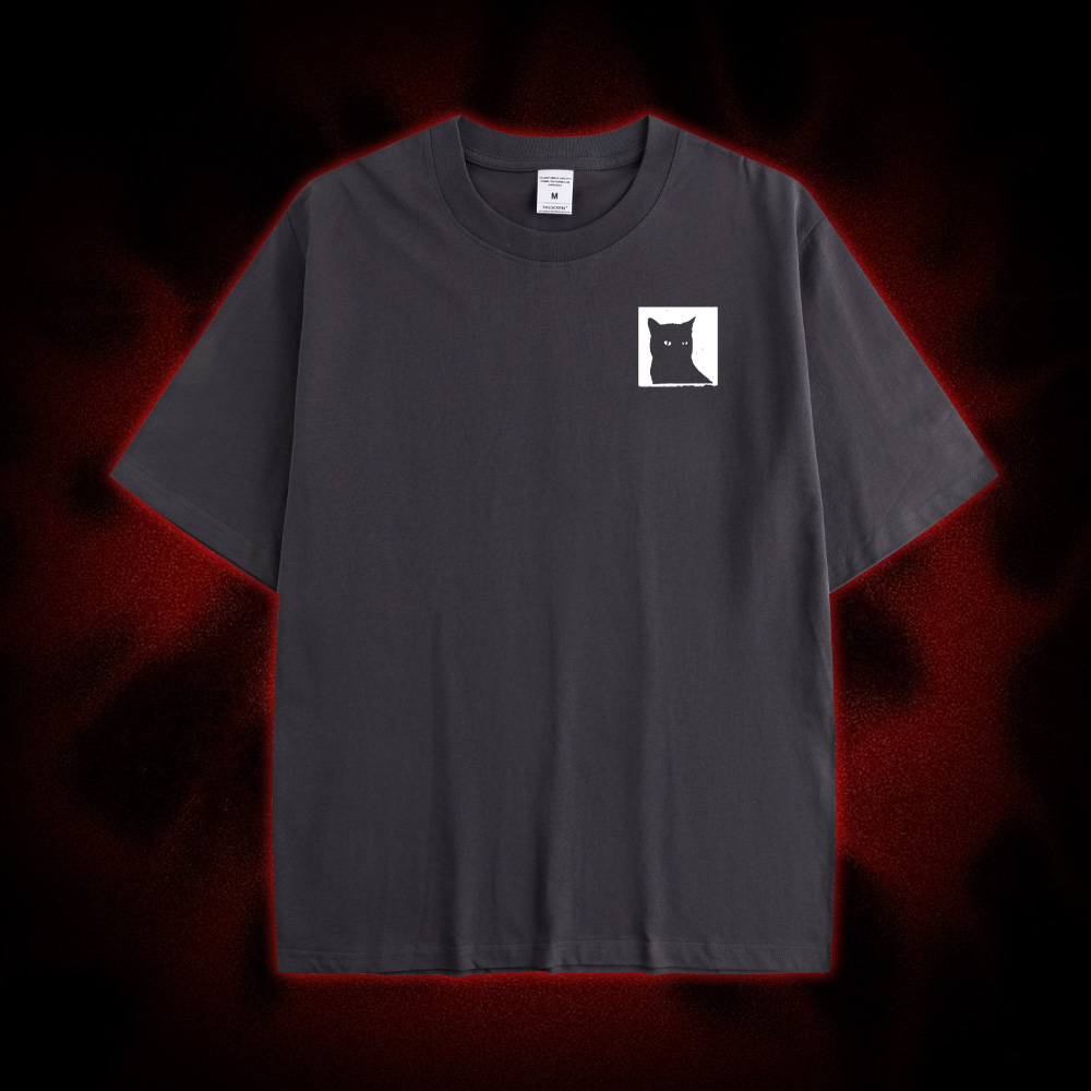 I Do Not Think Therefore I Do Not Am Double Sided Print Washed Tshirt