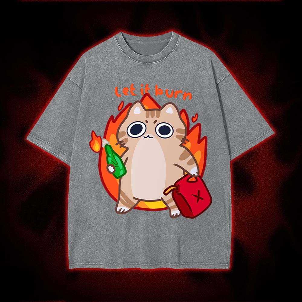 Let It Burn Washed Tshirt