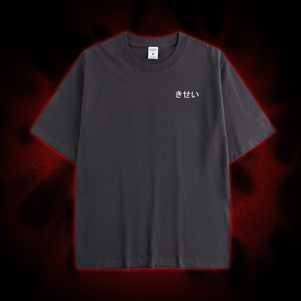 Flesh Blossom Double Sided Print Washed Tshirt