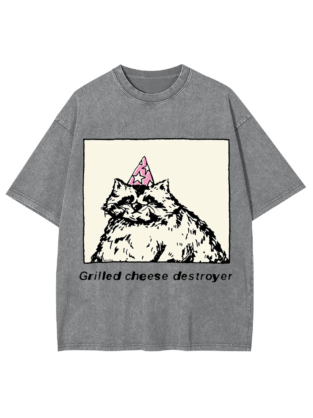 Grilled Cheese Destroyer Washed Tshirt