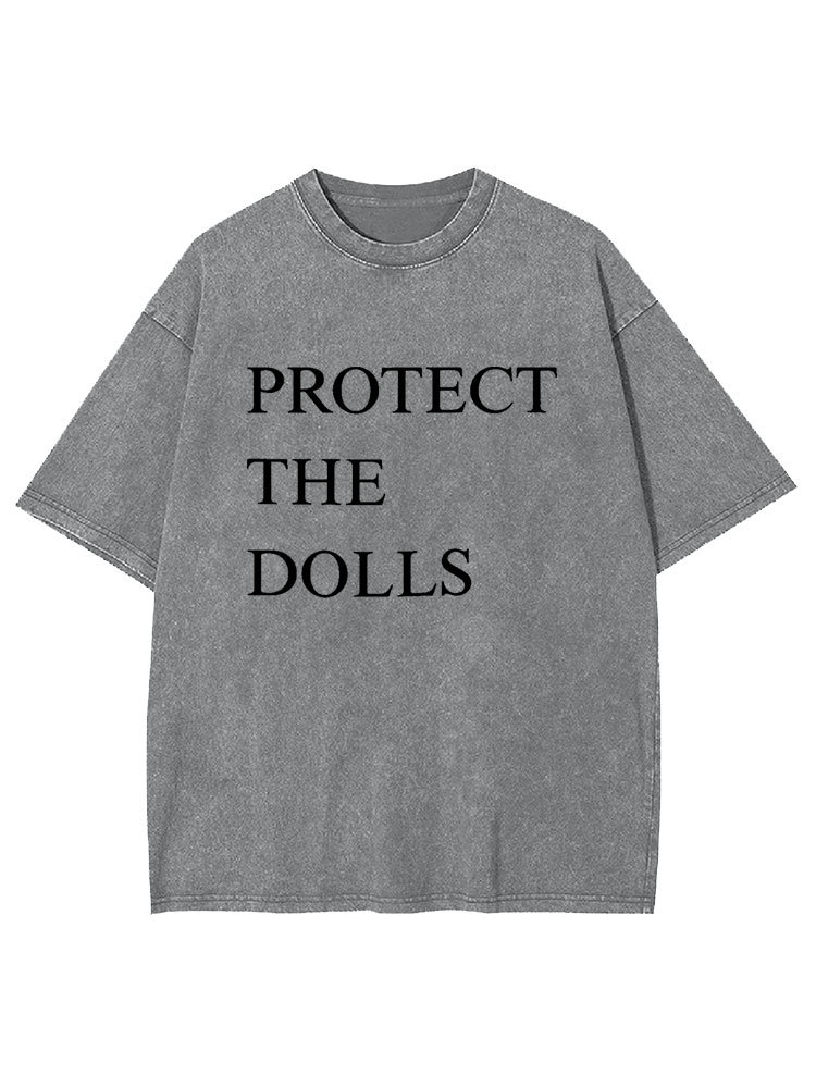 Protect The Dolls Y2K Washed Tee