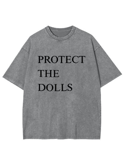 Protect The Dolls Y2K Washed Tee