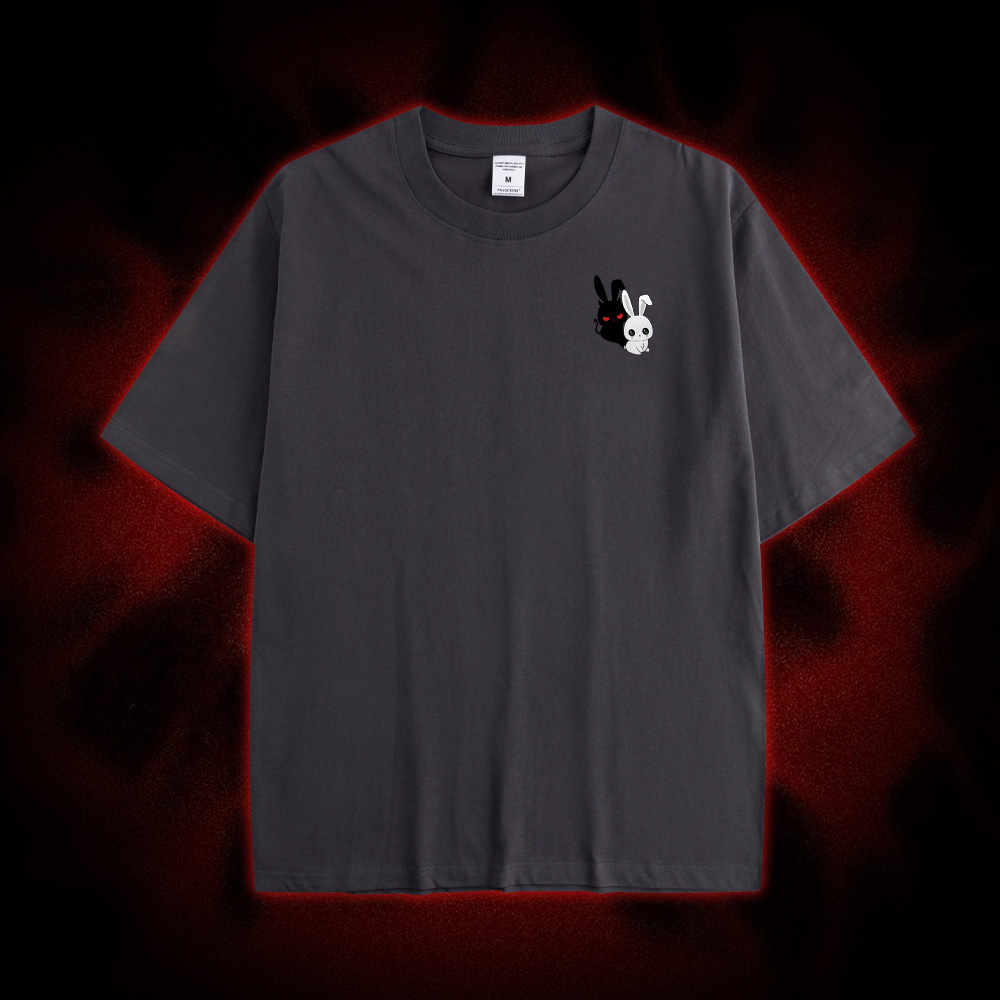 Look At Me I'm Evil Double Sided Print Washed Tshirt