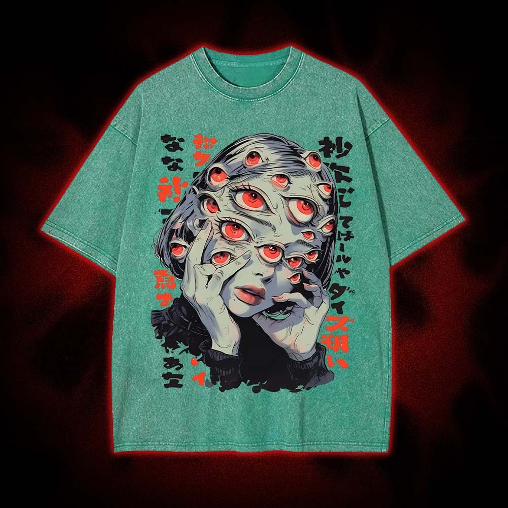 Thousand Eyes Gaze Washed Tshirt