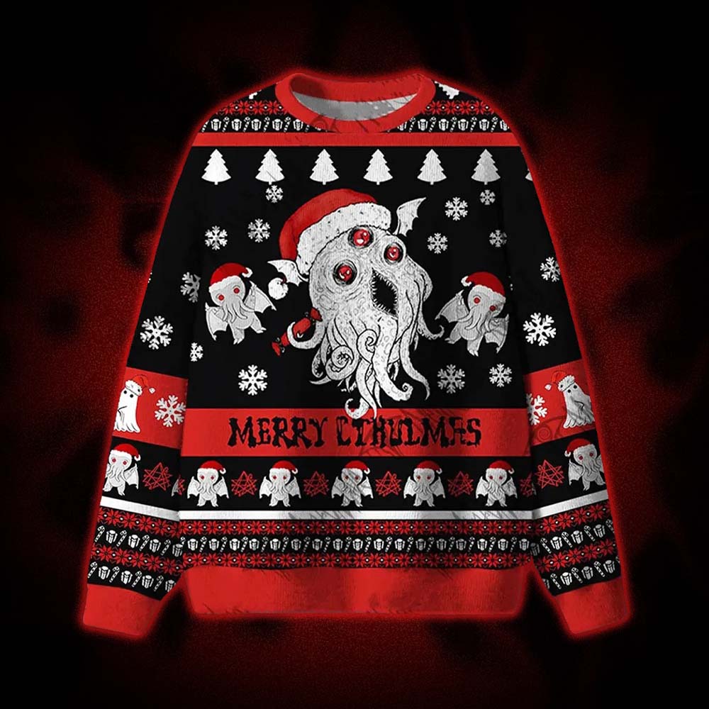 Merry Cthulmas Ugly Sweatshirts