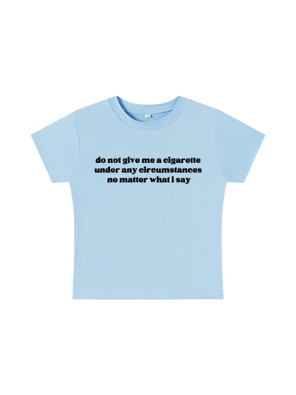  A Firm Refusal Y2K Baby Tee