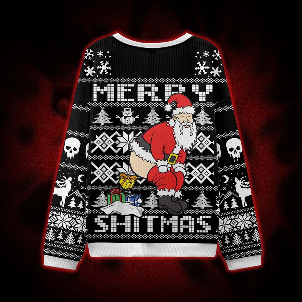 MERRY SHITMAS UGLY CHRISTMAS SWEATSHIRT