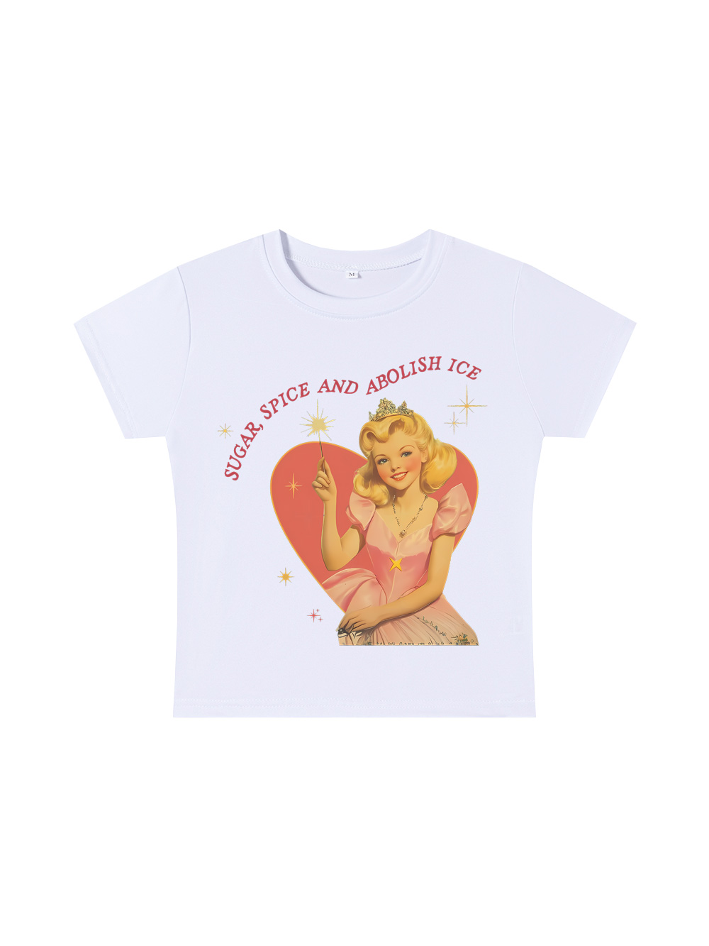 Suger, Spice And Abolish Ice Y2K Baby Tee
