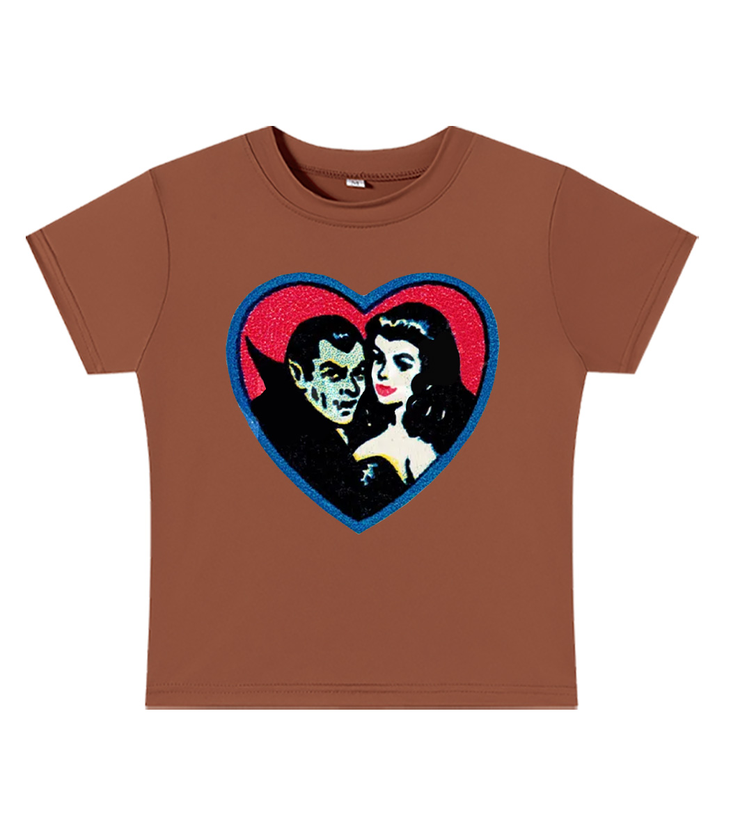 Retro Vampires Graphic Baby Tee