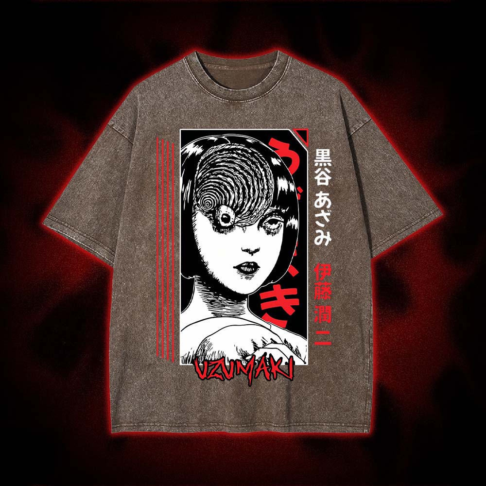 Uzumaki Gaze Washed Tshirt