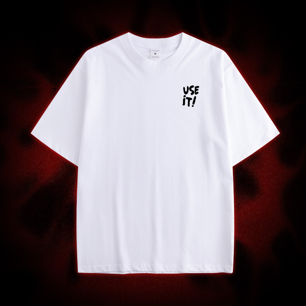 Use It! Double Sided Print Washed Tshirt