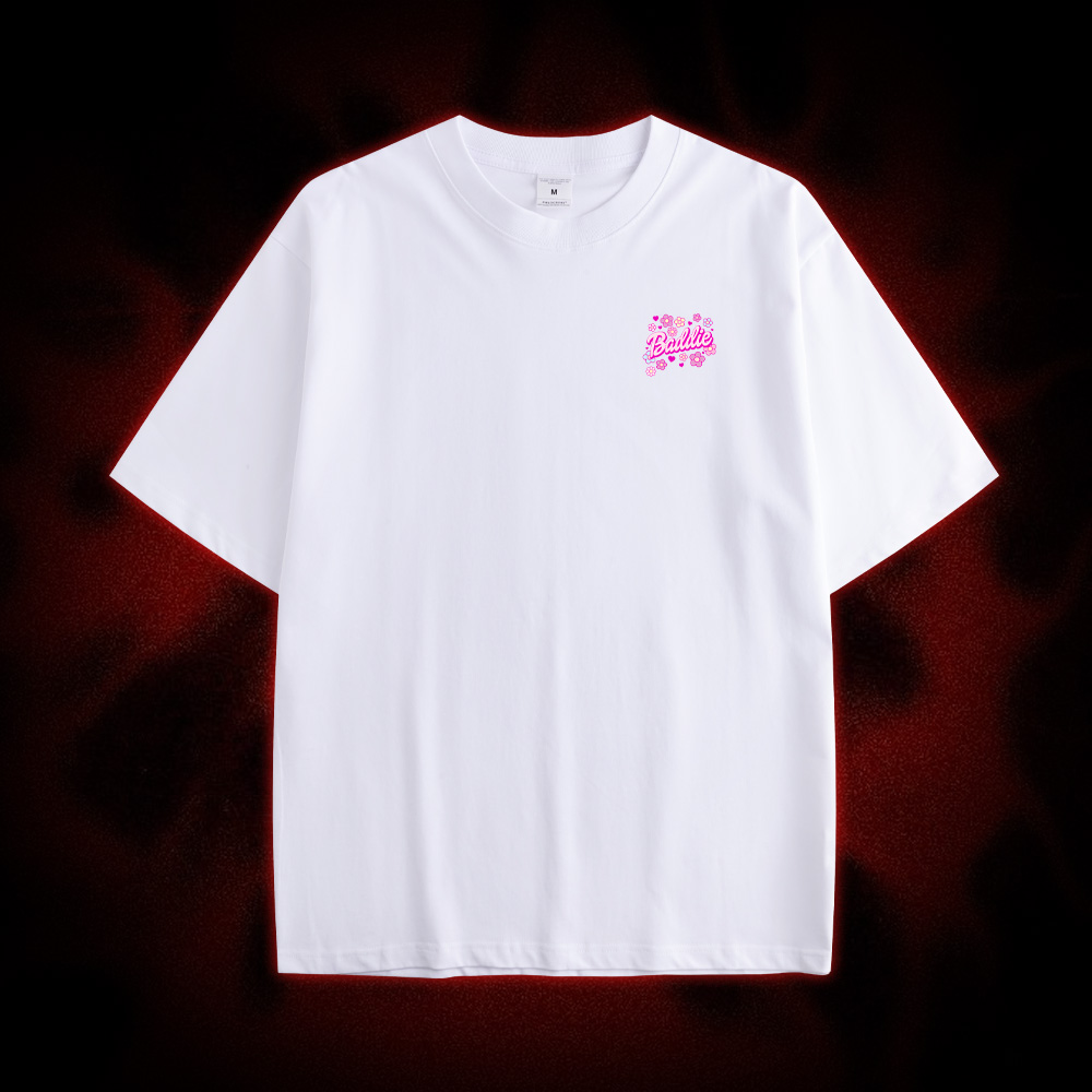 Baddie Double Sided Print Washed Tshirt