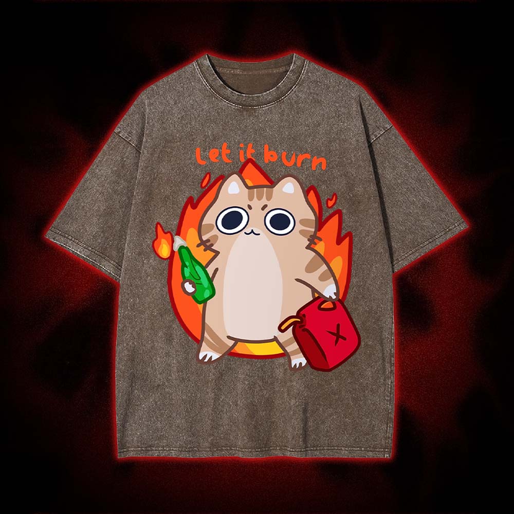 Let It Burn Washed Tshirt
