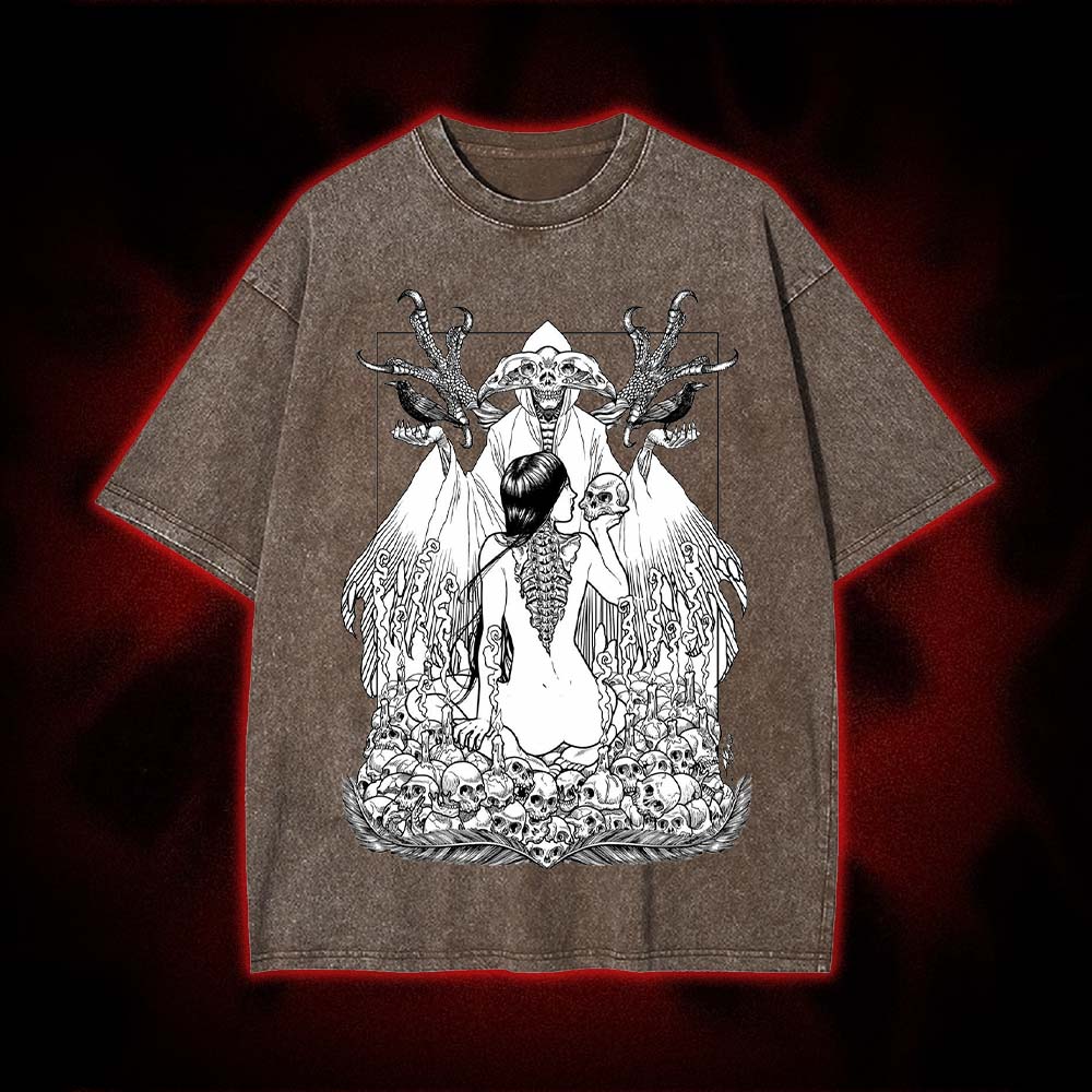 Death's Embrace Washed Tshirt