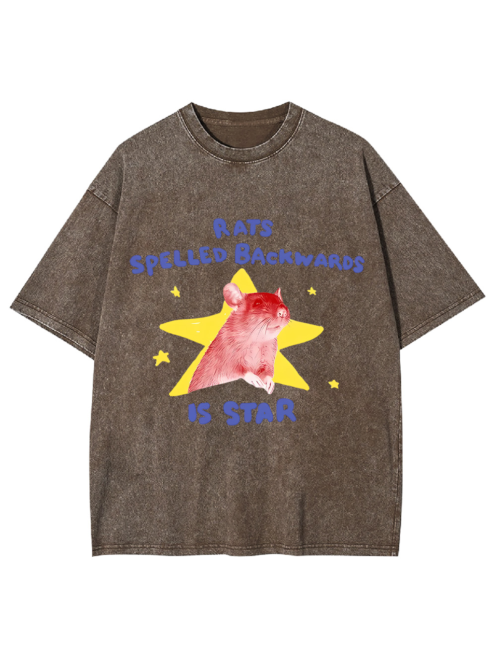 Rats Spelled Backwards Is Star Washed Tshirt