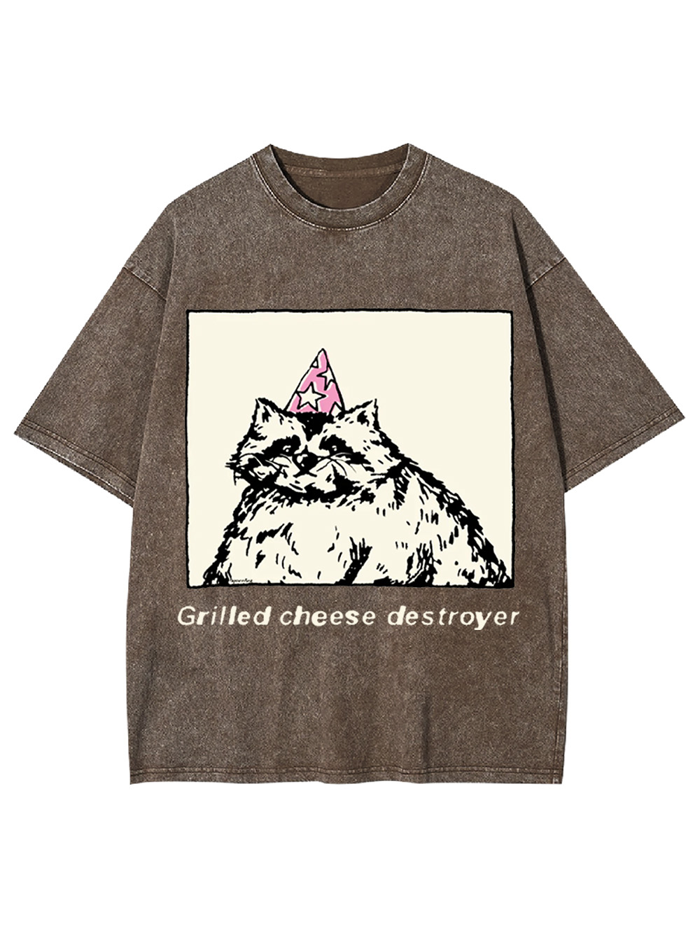 Grilled Cheese Destroyer Washed Tshirt