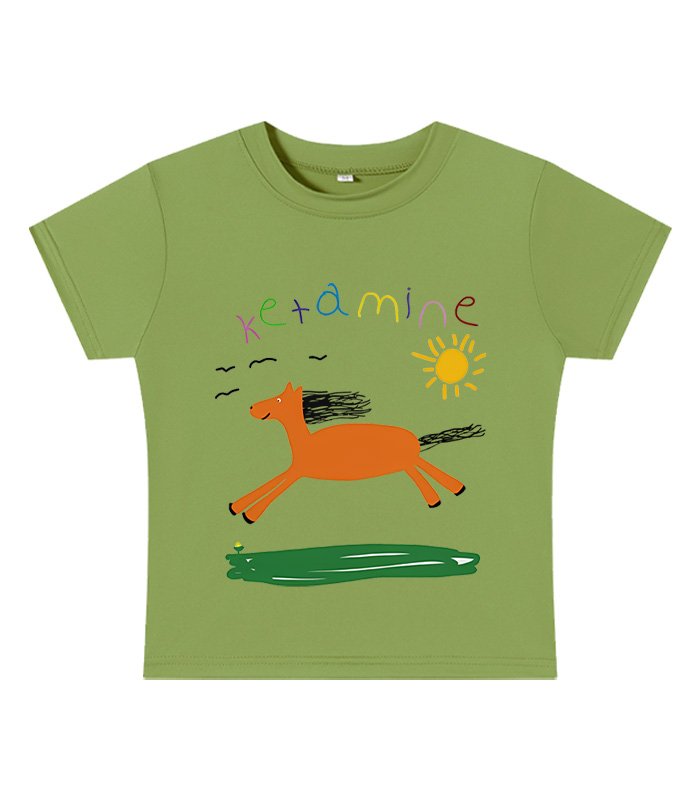 Ketamine Y2K Baby Tee