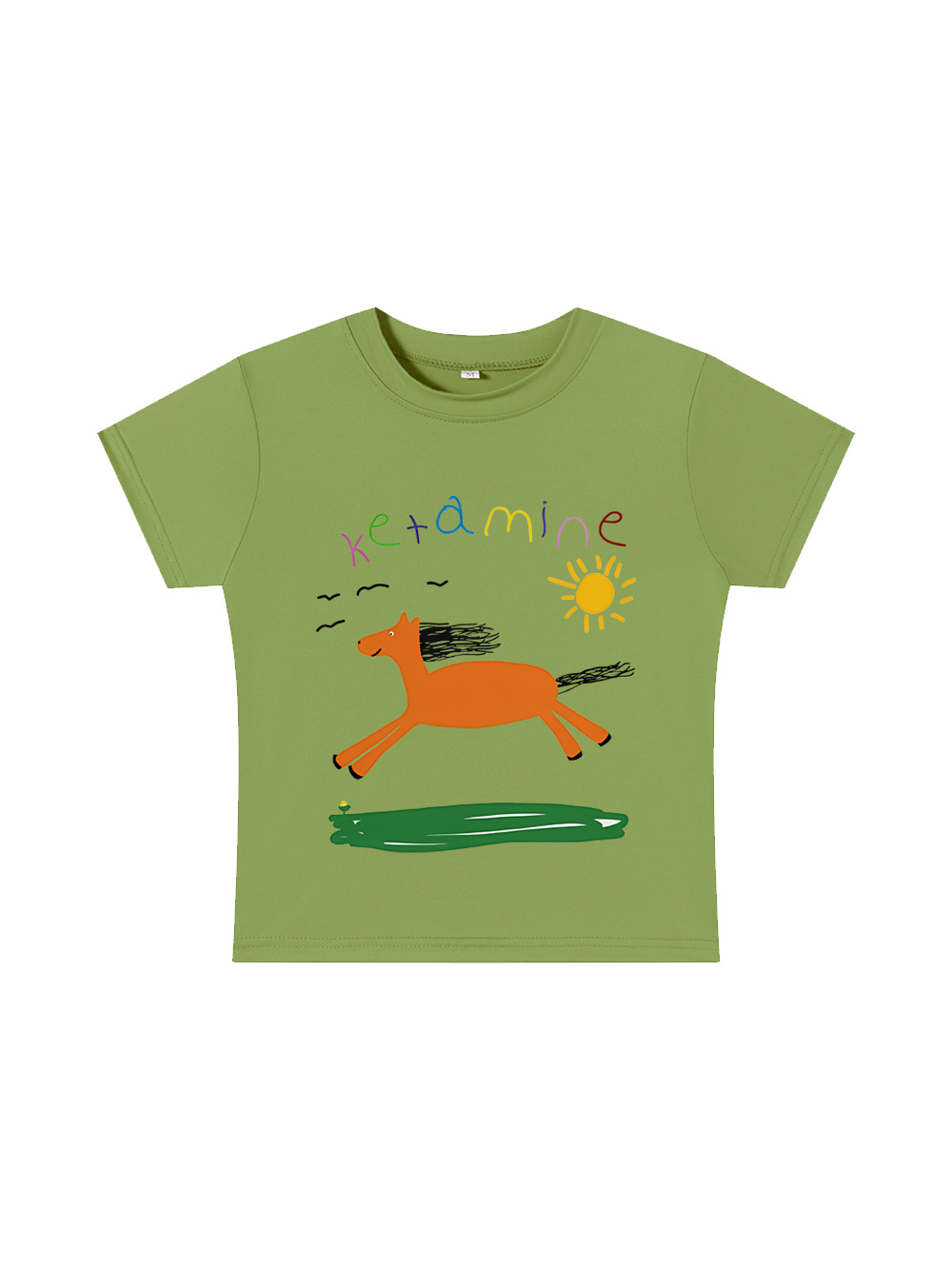 Ketamine Y2K Baby Tee