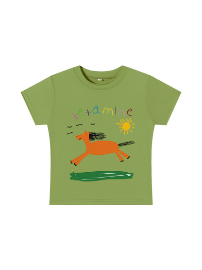 Ketamine Y2K Baby Tee